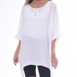 High Lo Washable Linen Top – $80