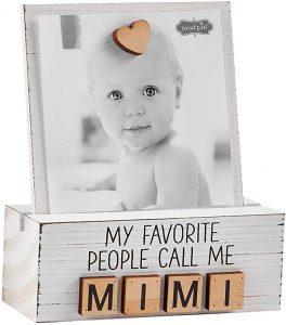 Mud Pie Mimi Letter Photo Block