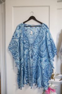Sabine Cover Up: Blue Paisley $38.00