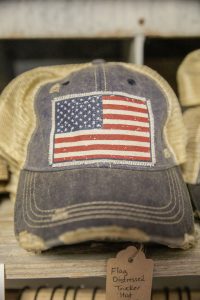 Vintage Life Distressed Trucker Hat: American Flag $25.00